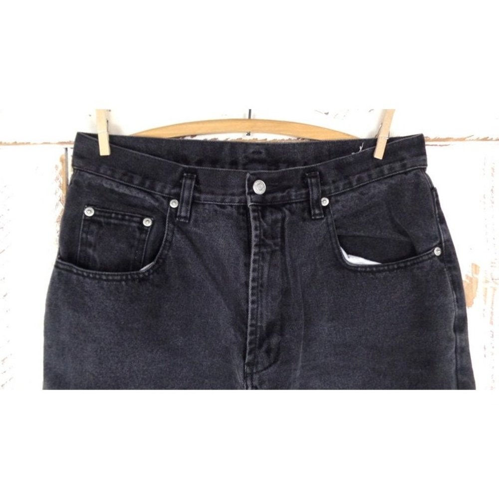 Wrangler black denim vintage jeans high waisted relaxed fit - Picture 3 of 4